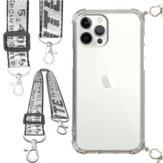 Etui Antishock ze Smyczą Białą APPLE IPHONE 12 PRO MAX...