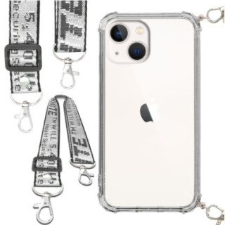 Etui Antishock ze Smyczą Białą APPLE IPHONE 13 MINI Ochronne z Uchwytem Top