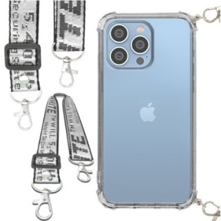 Etui Antishock ze Smyczą Białą APPLE IPHONE 14 PRO MAX...