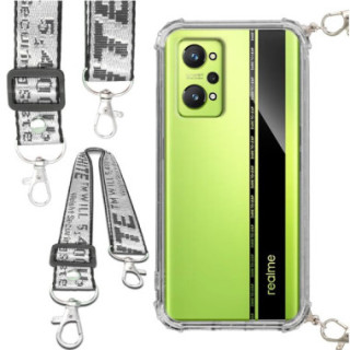 Etui Antishock ze Smyczą Białą REALME GT2 PRO 5G Ochronne z Uchwytem Top