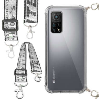 Etui Antishock ze Smyczą Białą XIAOMI Mi 10T / Mi 10T PRO Ochronne z Uchwytem Top