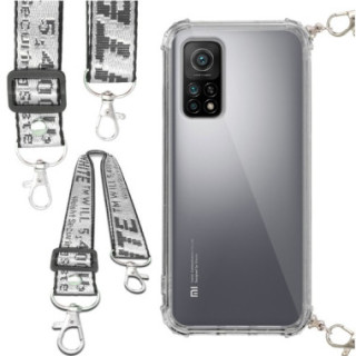 Etui Antishock ze Smyczą Białą XIAOMI Mi 10T 5G / 10T PRO 5G Ochronne z Uchwytem Top