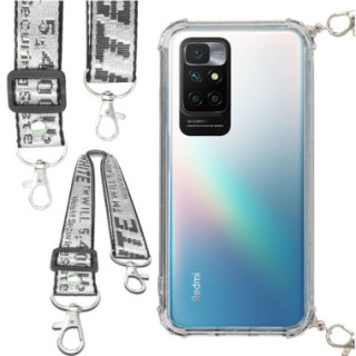 Etui Antishock ze Smyczą Białą XIAOMI REDMI 10 / 10 2022 Ochronne z Uchwytem Top