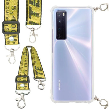 Antishock Etui do HUAWEI NOVA 7 PRO Ochronne Smycz Żółta