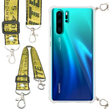 Antishock Etui do HUAWEI P30 PRO Ochronne Smycz Żółta