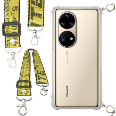 Antishock Etui do HUAWEI P50 PRO Ochronne Smycz Żółta