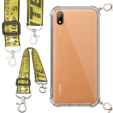 Antishock Etui do HUAWEI Y5 2019 Ochronne Smycz Żółta