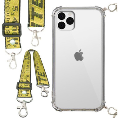 Antishock Etui do APPLE IPHONE 11 Pro Ochronne Smycz Żółta