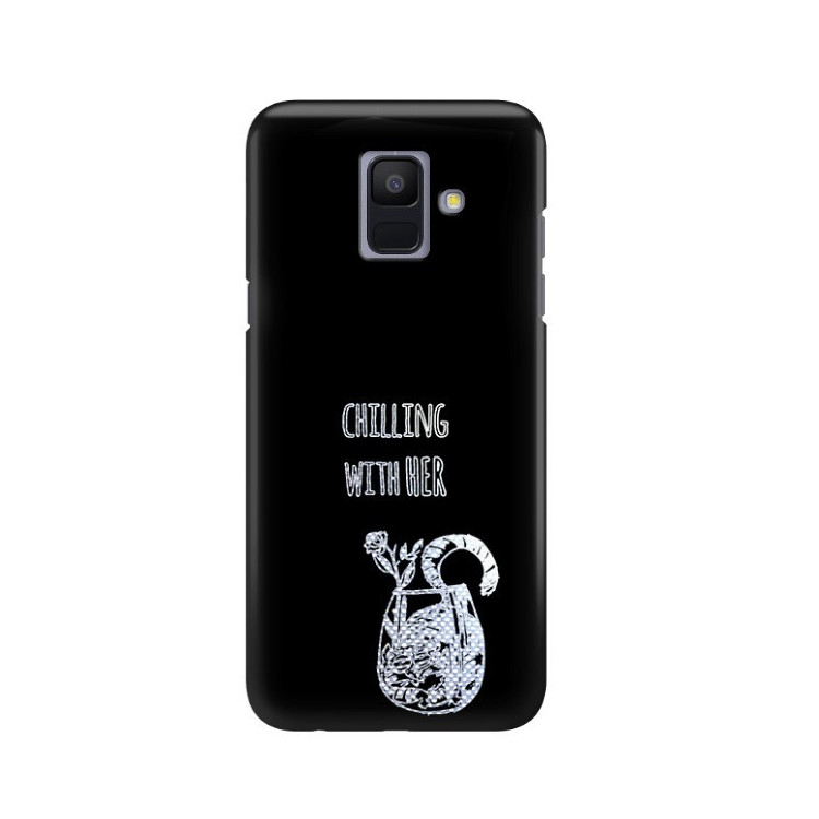 NEON SILVER ETUI NA TELEFON SAMSUNG GALAXY A6 2018 A600 MIENIĄCE SIĘ ZLZ106