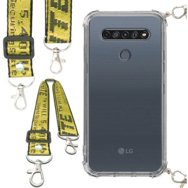 Antishock Etui do LG K61 Ochronne Smycz Żółta