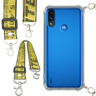 Antishock Etui do MOTOROLA MOTO E7 POWER / E7I POWER Ochronne Smycz Żółta