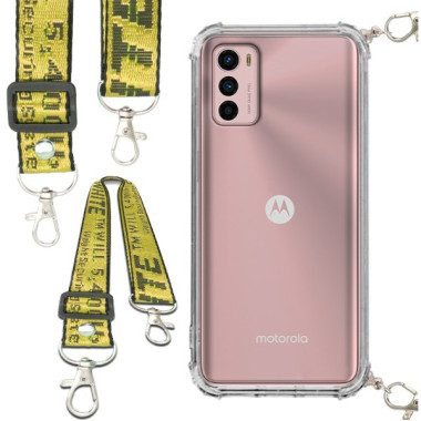 Antishock Etui do MOTOROLA MOTO G42 Ochronne Smycz Żółta