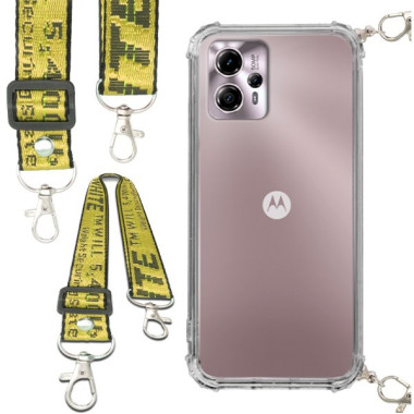 Antishock Etui do MOTOROLA G13 / G23 / G53 Ochronne Smycz Żółta