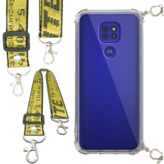 Antishock Etui do MOTOROLA MOTO G9 / G9 PLAY/ E7 PLUS Ochronne Smycz Żółta