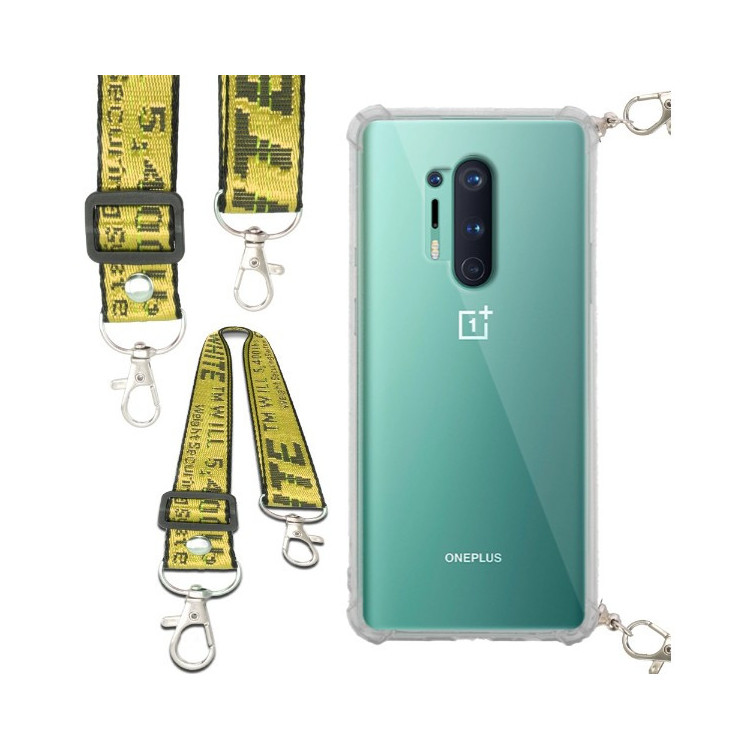 Antishock Etui do ONEPLUS 8 PRO Ochronne Smycz Żółta