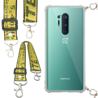 Antishock Etui do ONEPLUS 8 PRO Ochronne Smycz Żółta