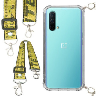 Antishock Etui do ONEPLUS NORD CE 5G Ochronne Smycz Żółta