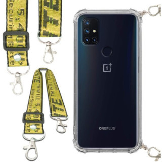 Antishock Etui do ONEPLUS NORD N10 5G Ochronne Smycz Żółta