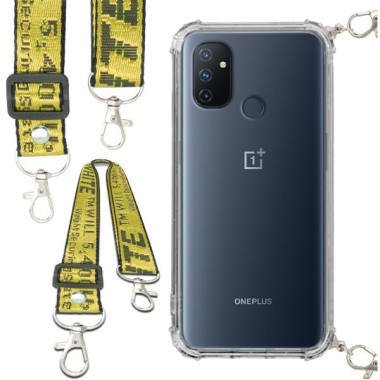 Antishock Etui do ONEPLUS NORD N100 Ochronne Smycz Żółta