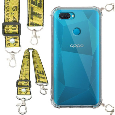 Antishock Etui do OPPO A12 Ochronne Smycz Żółta