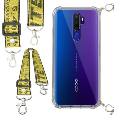 Antishock Etui do OPPO A5 2020 / A9 2020 / A11X Ochronne Smycz Żółta