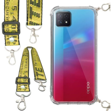 Antishock Etui do OPPO A72 5G Ochronne Smycz Żółta