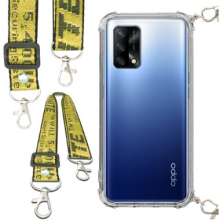 Antishock Etui do OPPO A74 4G  Ochronne Smycz Żółta