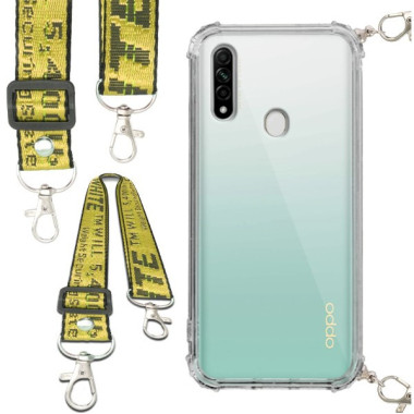 Antishock Etui do OPPO A8 / A31 2020 Ochronne Smycz Żółta