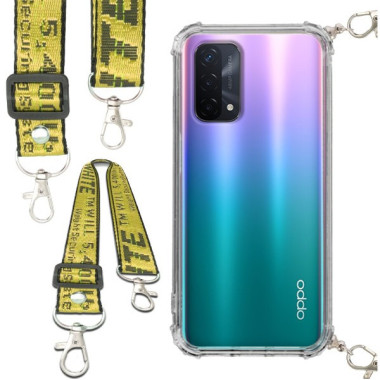 Antishock Etui do OPPO A93 5G Ochronne Smycz Żółta