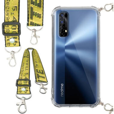 Antishock Etui do REALME 7 Ochronne Smycz Żółta