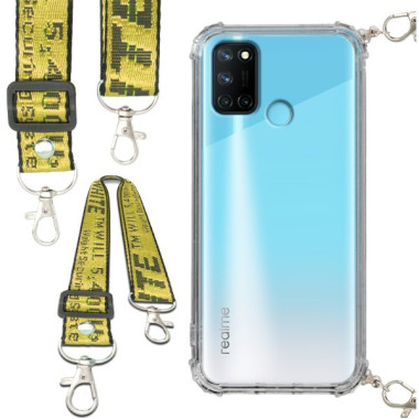 Antishock Etui do REALME 7I / C17 RMX 2103 Ochronne Smycz Żółta