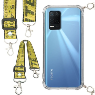 Antishock Etui do REALME 8 5G / V13 5G Ochronne Smycz Żółta