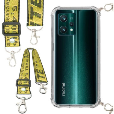 Antishock Etui do REALME 9 PRO PLUS Ochronne Smycz Żółta