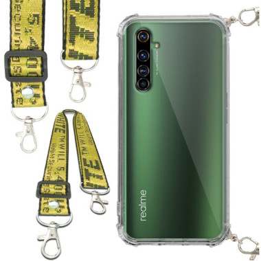 Antishock Etui do REALME X50 PRO Ochronne Smycz Żółta