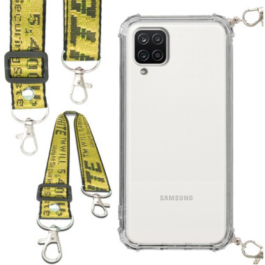 Antishock Etui do SAMSUNG GALAXY A12 Ochronne Smycz Żółta