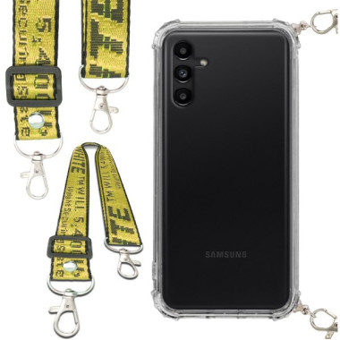 Antishock Etui do SAMSUNG GALAXY A13 5G Ochronne Smycz Żółta