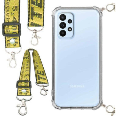 Antishock Etui do SAMSUNG GALAXY A23 4G / 5G Ochronne Smycz Żółta