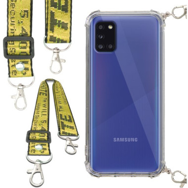 Antishock Etui do SAMSUNG GALAXY A31 Ochronne Smycz Żółta