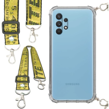 Antishock Etui do SAMSUNG GALAXY A32 / A32 4G Ochronne Smycz Żółta