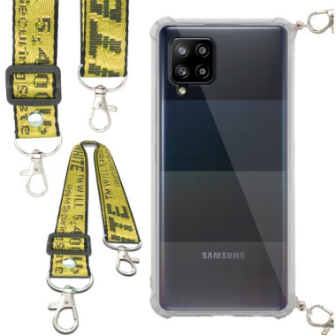 Antishock Etui do SAMSUNG GALAXY A42 Ochronne Smycz Żółta