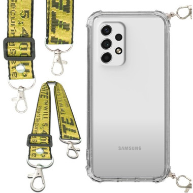 Antishock Etui do SAMSUNG GALAXY A53 5G Ochronne Smycz Żółta