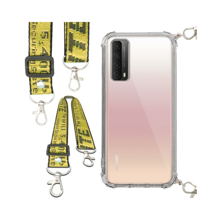 Antishock Etui do SAMSUNG GALAXY A90 5G Ochronne Smycz Żółta