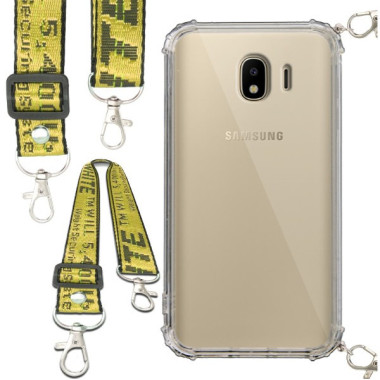 Antishock Etui do SAMSUNG GALAXY J4 2018 Ochronne Smycz Żółta