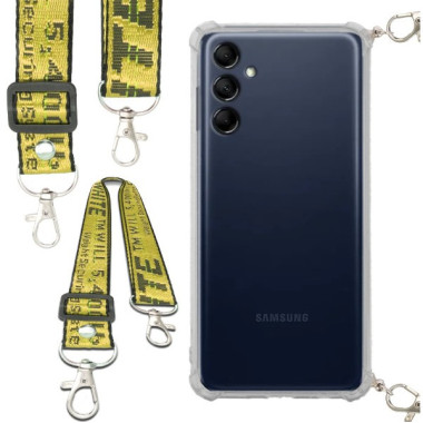 Antishock Etui do SAMSUNG M14 5G Ochronne Smycz Żółta