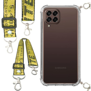 Antishock Etui do SAMSUNG GALAXY M33 5G Ochronne Smycz Żółta