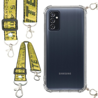 Antishock Etui do SAMSUNG GALAXY M52 5G Ochronne Smycz Żółta