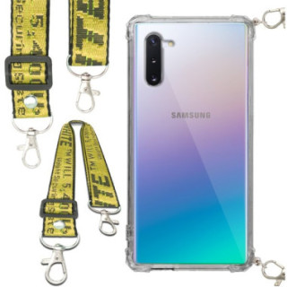 Antishock Etui do SAMSUNG NOTE 10 Ochronne Smycz Żółta