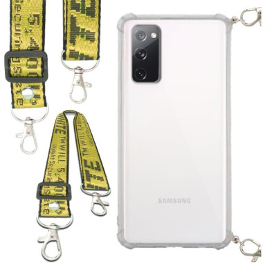 Antishock Etui do SAMSUNG GALAXY S20 LITE / S20 FE / S20 FE 5G Ochronne Smycz Żółta