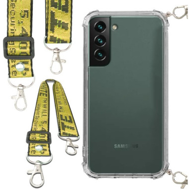 Antishock Etui do SAMSUNG GALAXY S22 PLUS Ochronne Smycz Żółta