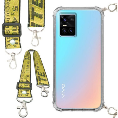 Antishock Etui do VIVO S10 Ochronne Smycz Żółta